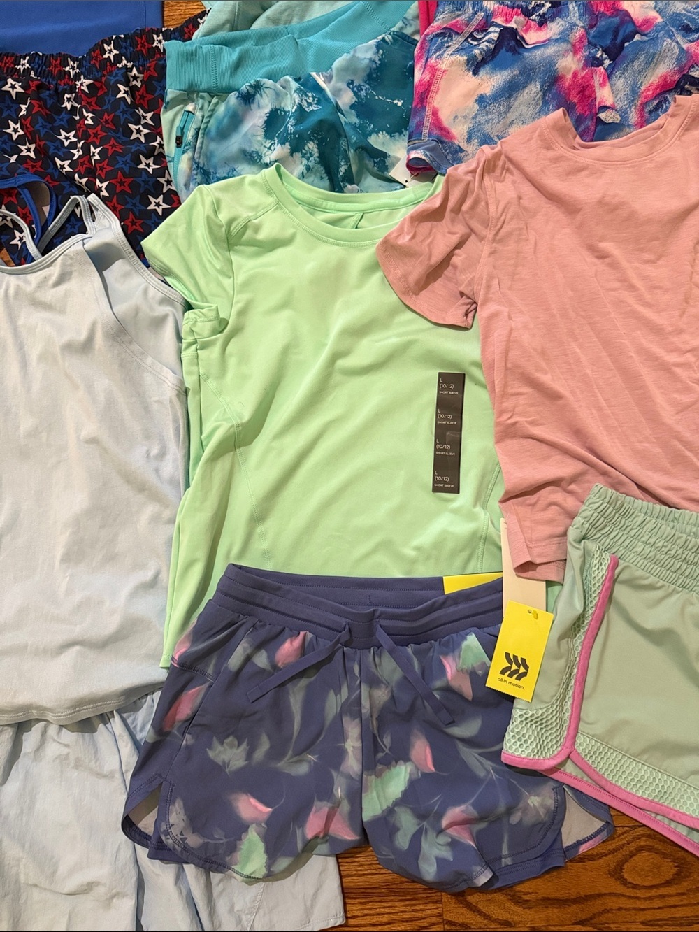 Girls bundle of 10 tops and shorts size 10-12 various brands some NWT - Picture 5 of 11